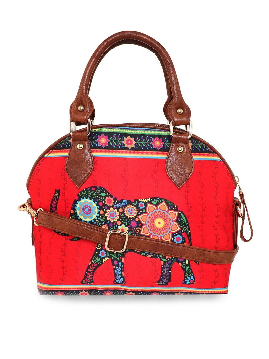 sabhyata textured structured satchel bag