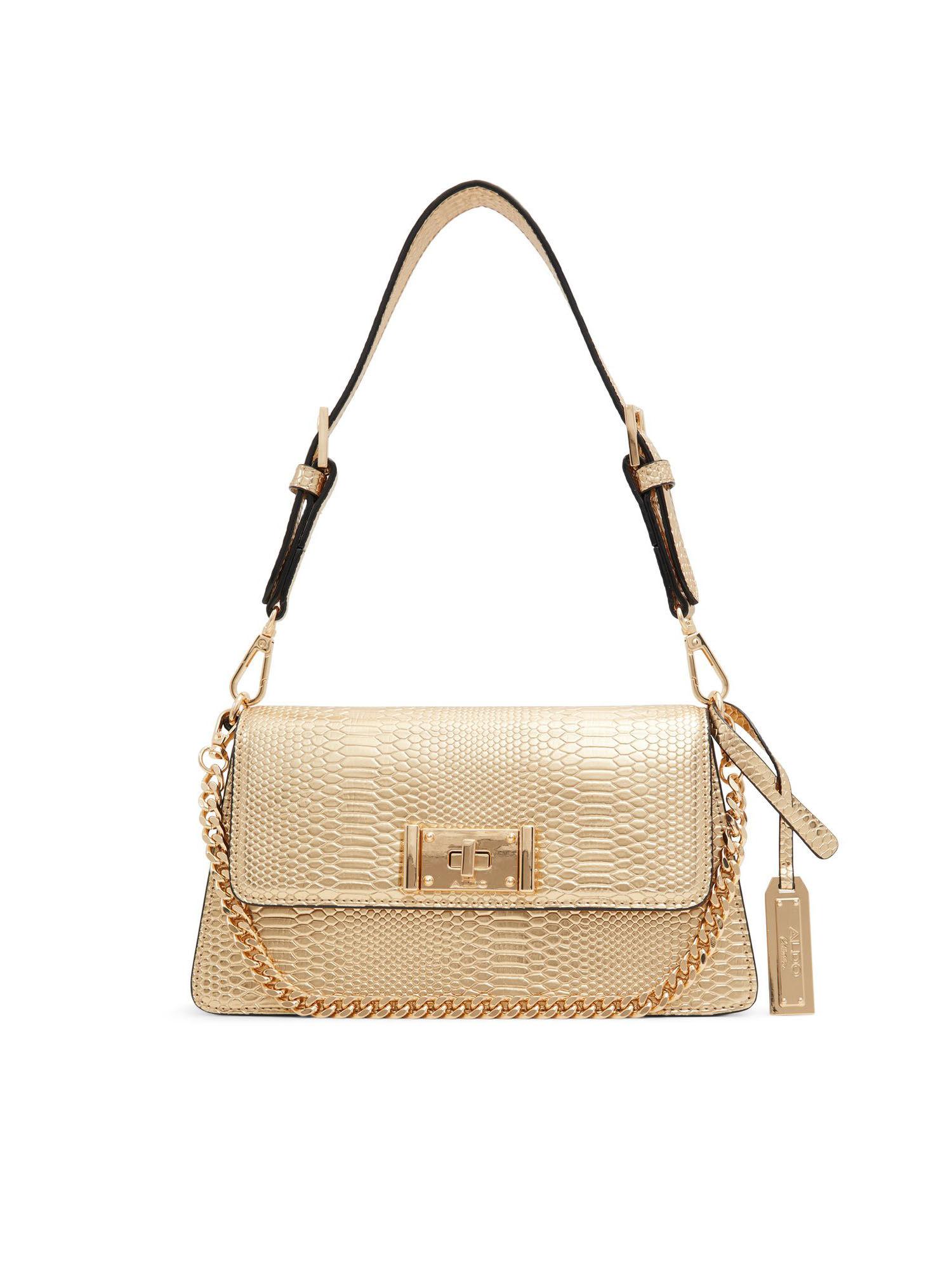 sabrine womens gold shoulder bag (m)