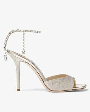 saeda sandals with crystal embellishment