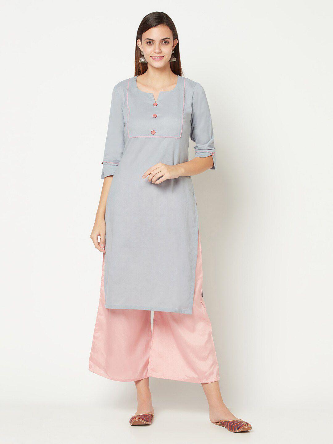 safaa women grey kurta