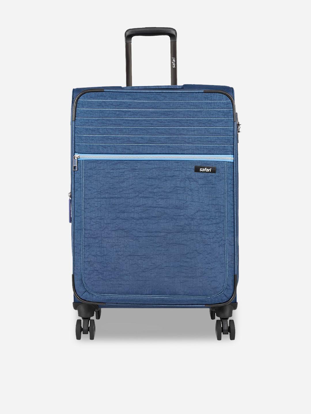 safari textured soft-sided medium trolley suitcase
