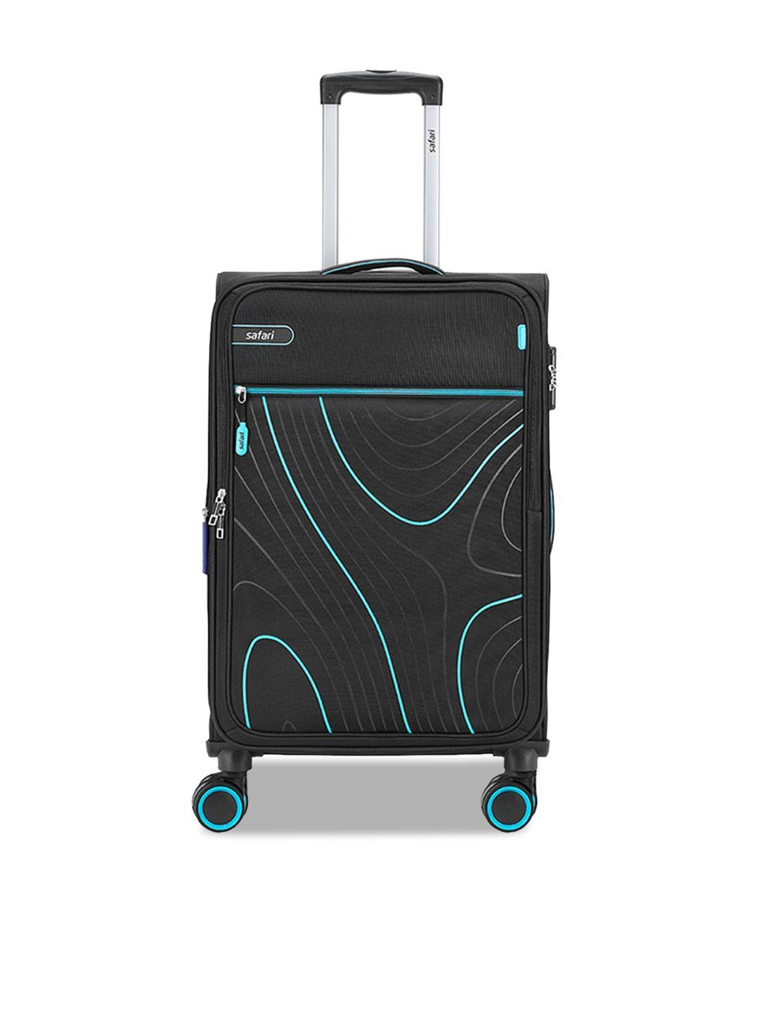 safari printed soft-sided expandable luggage medium trolley suitcase