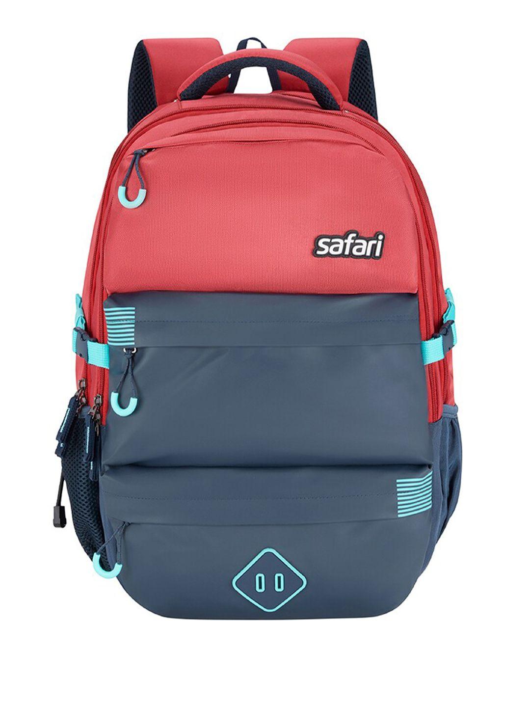 safari unisex colourblocked padded backpack