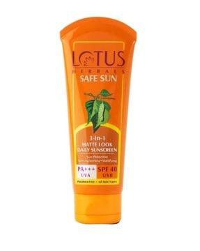 safe sun 3-in-1 matte look daily sunblock spf 40 sunscreen