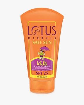 safe sun kids sun block cream spf25