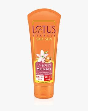 safe sun uv screen mattegel pa+++ spf50