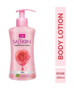 saffron rose fairness body lotion
