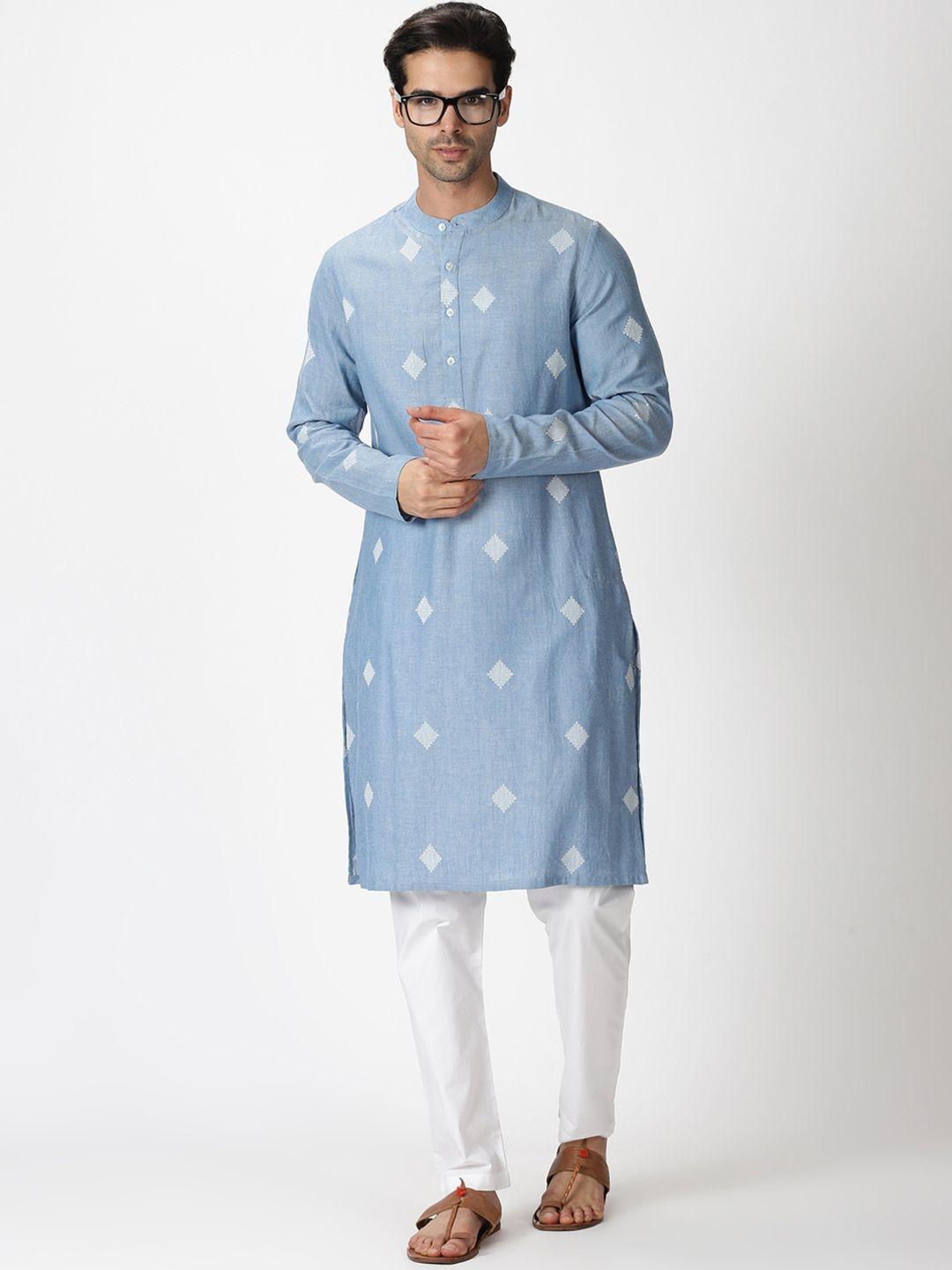 saffron-threads-men-geometric-woven-design-dobby-cotton-kurta