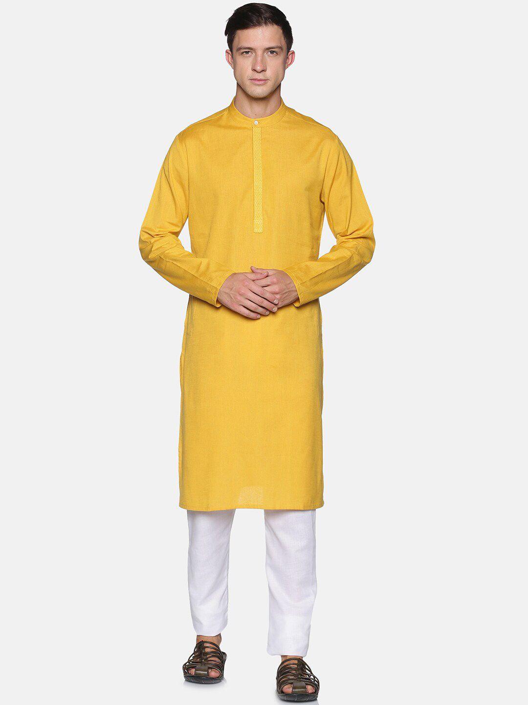 saffron-threads-men-yellow-kurta