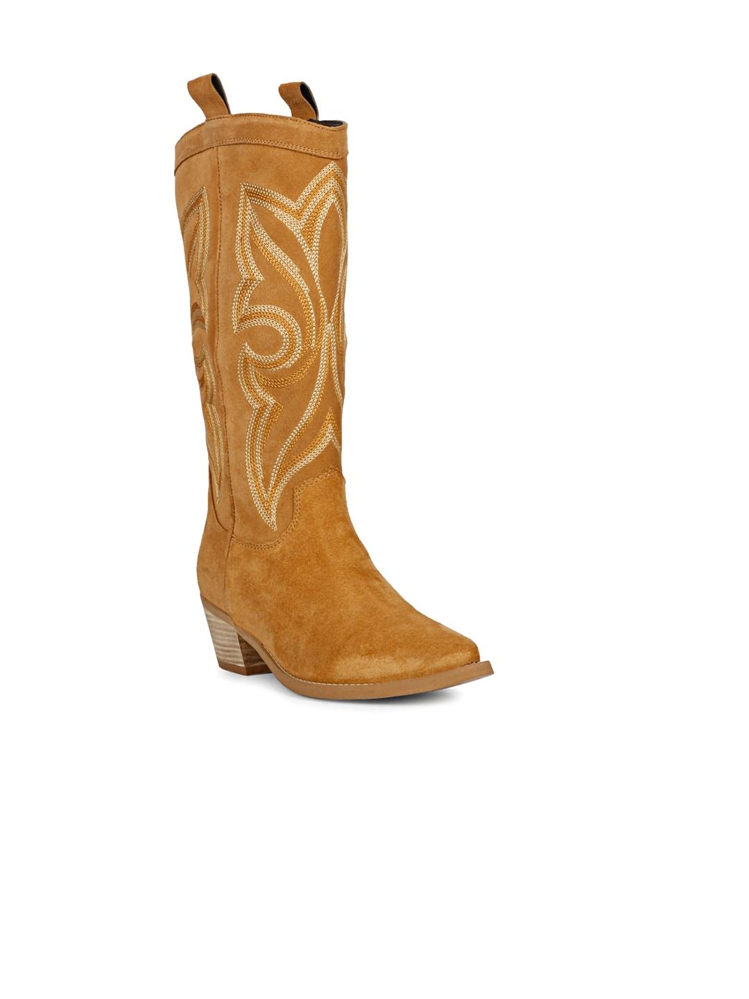 saint g women embroidered genuine leather cowboy boots