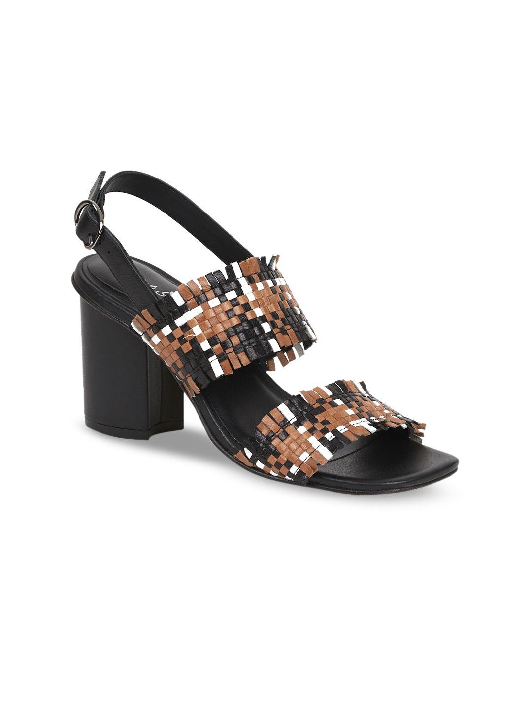 saint g women multicoloured woven design leather sandals