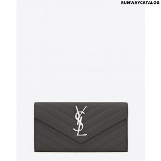 saint laurent monogram flap wallet