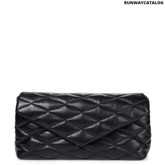 saint laurent sade puffer quilted leather clutch