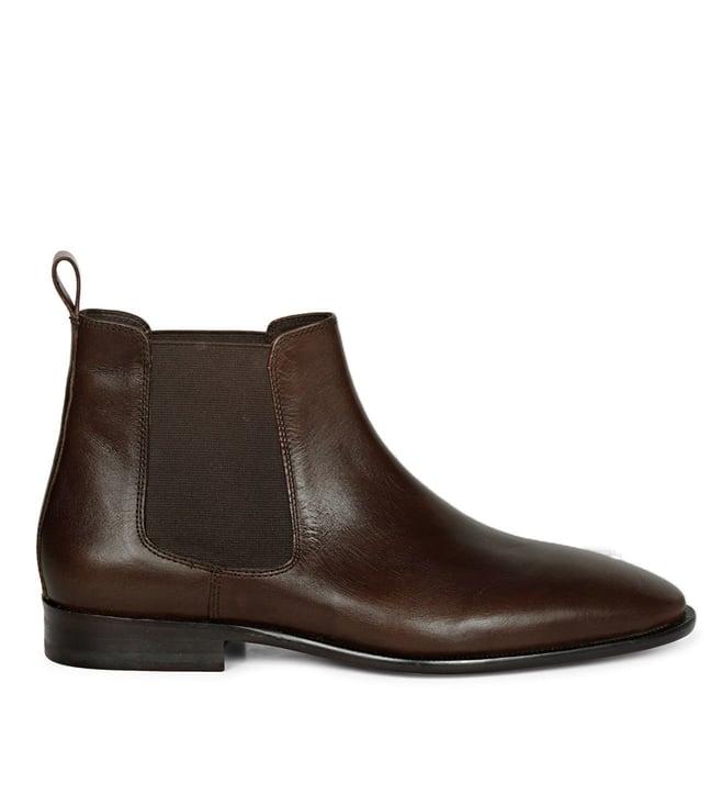 saint g arlo brown leather chelsea boot