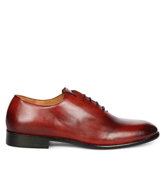 saint g finn red leather oxford shoes