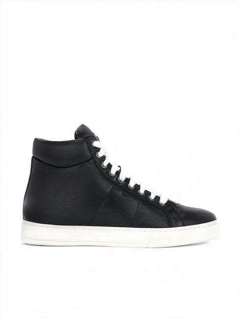 saint g men's artemas black ankle high sneakers