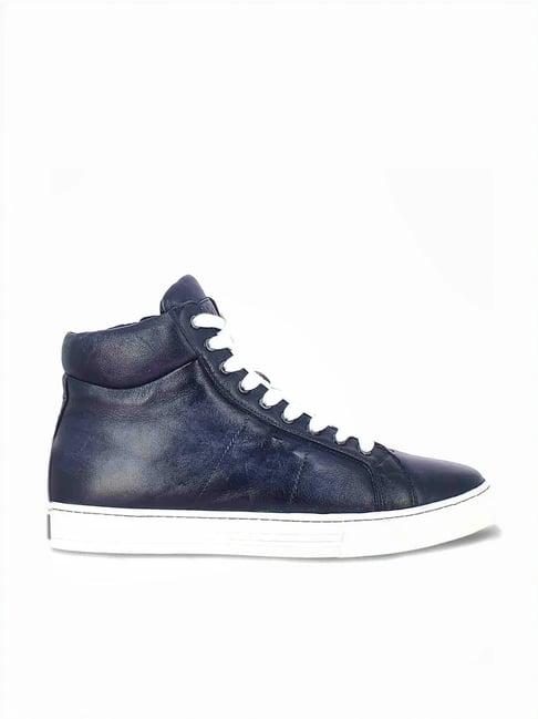 saint g men's tesoro blue ankle high sneakers