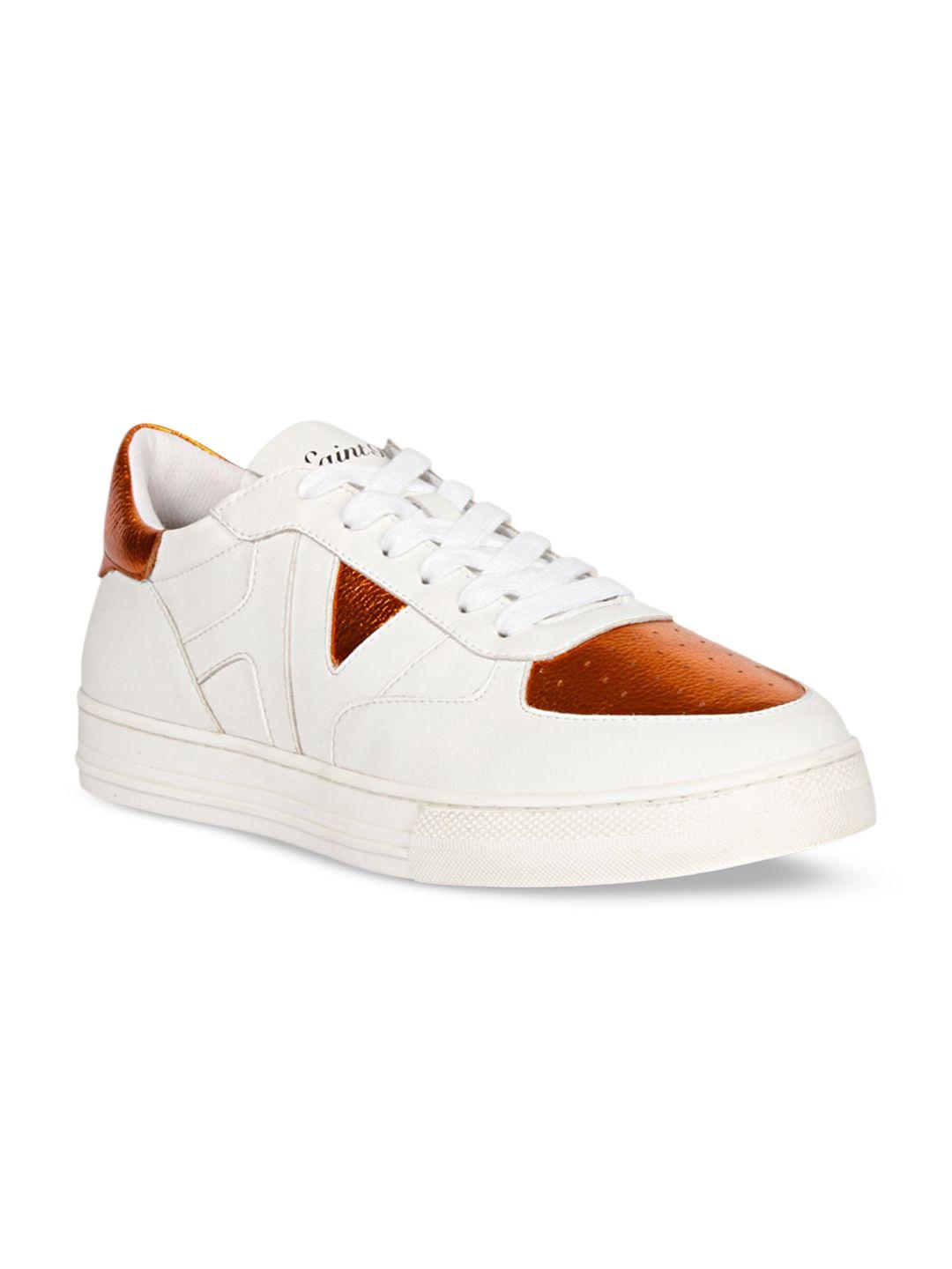 saint g men colourblocked leather sneakers