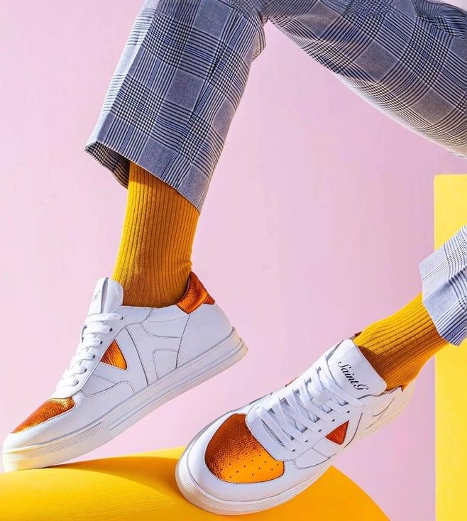 saint g orange sneaker