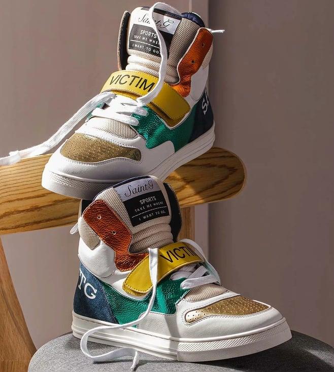 saint g rowan multi leather sneakers