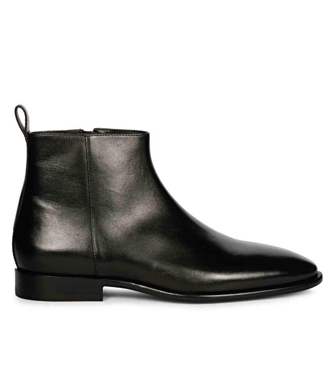 saint g theo black leather handcrafted chelsea boots