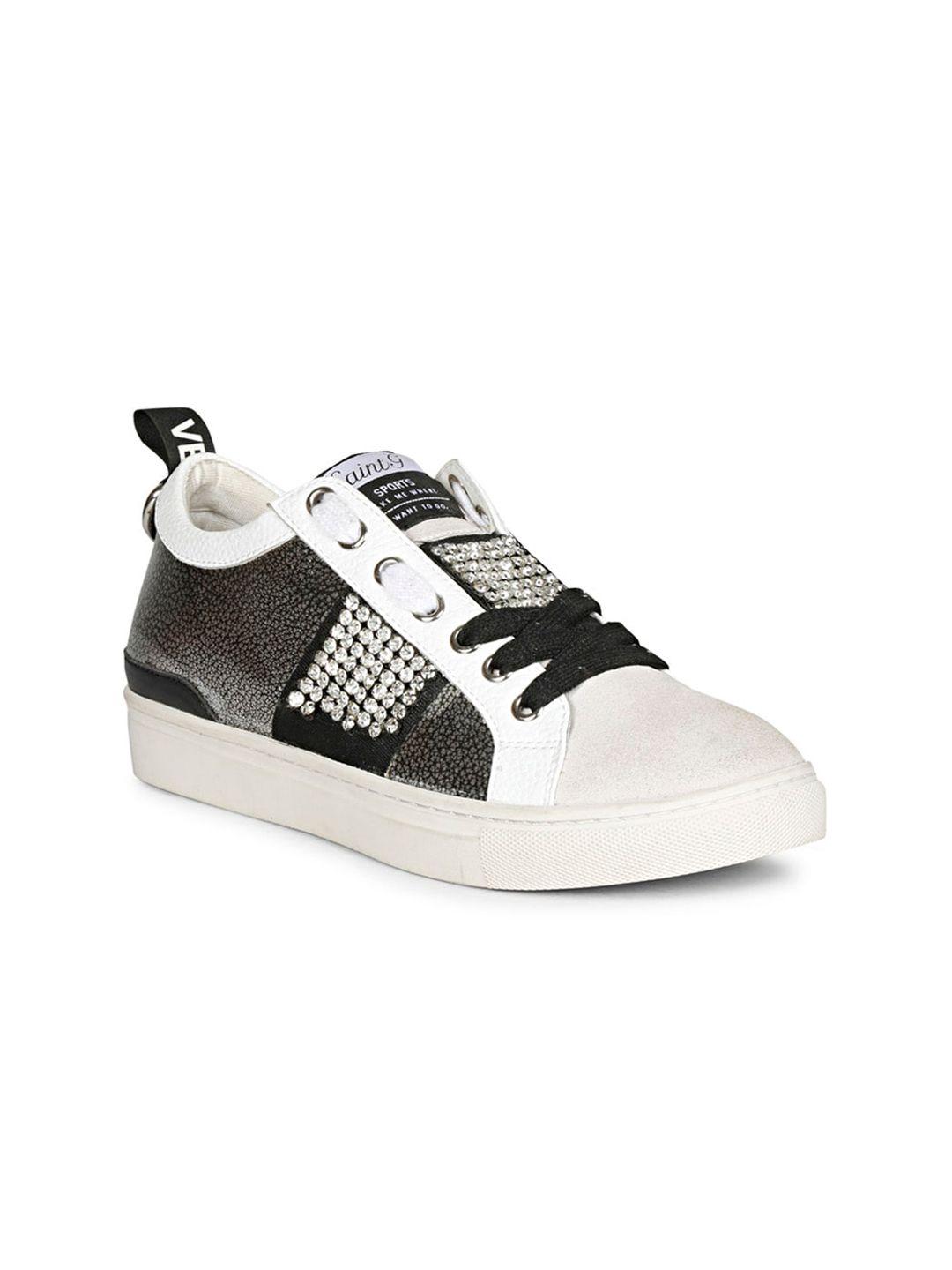 saint g women colourblocked embellished leather sneakers