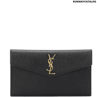 saint laurent uptown leather clutch