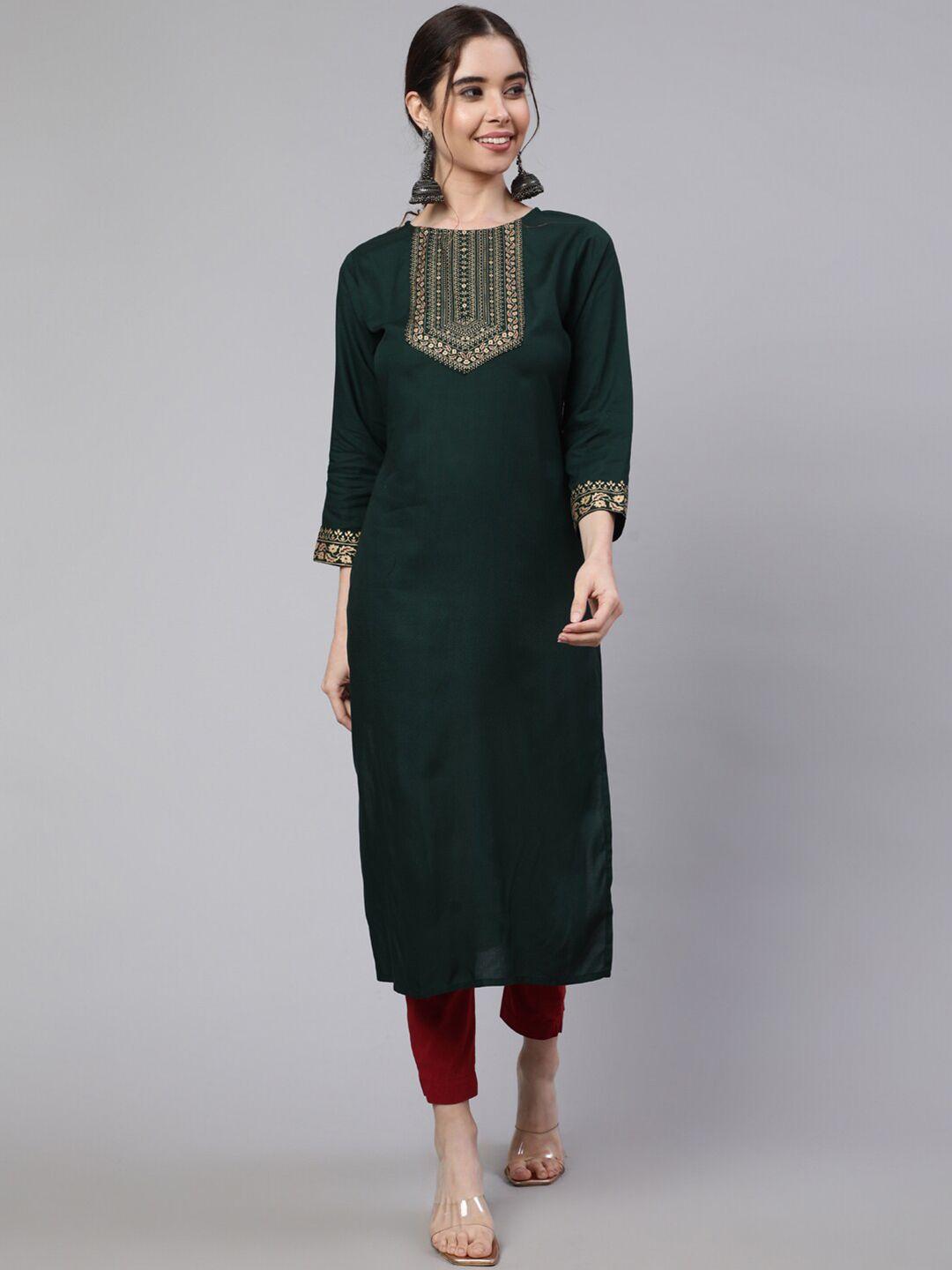sak jaipur ethnic motifs yoke design kurta