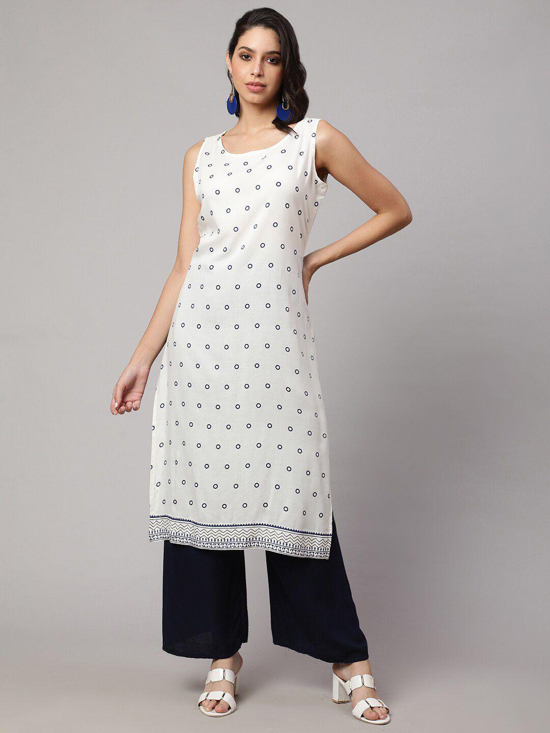 sak jaipur printed straight kurta