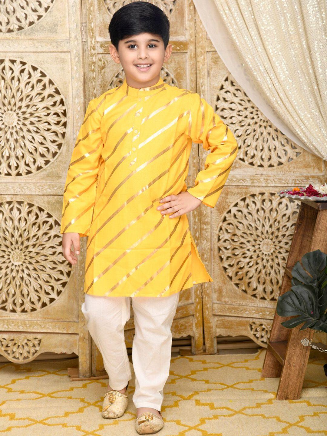 saka designs boys printed kurta with pyjamas