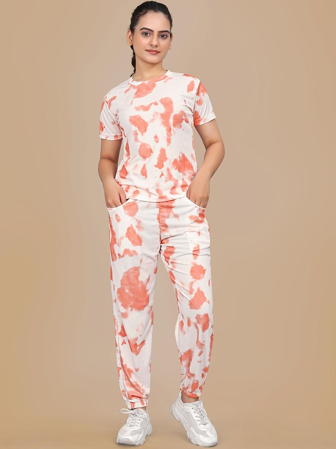 sakarmaa tie and dye mid rise sports tracksuit