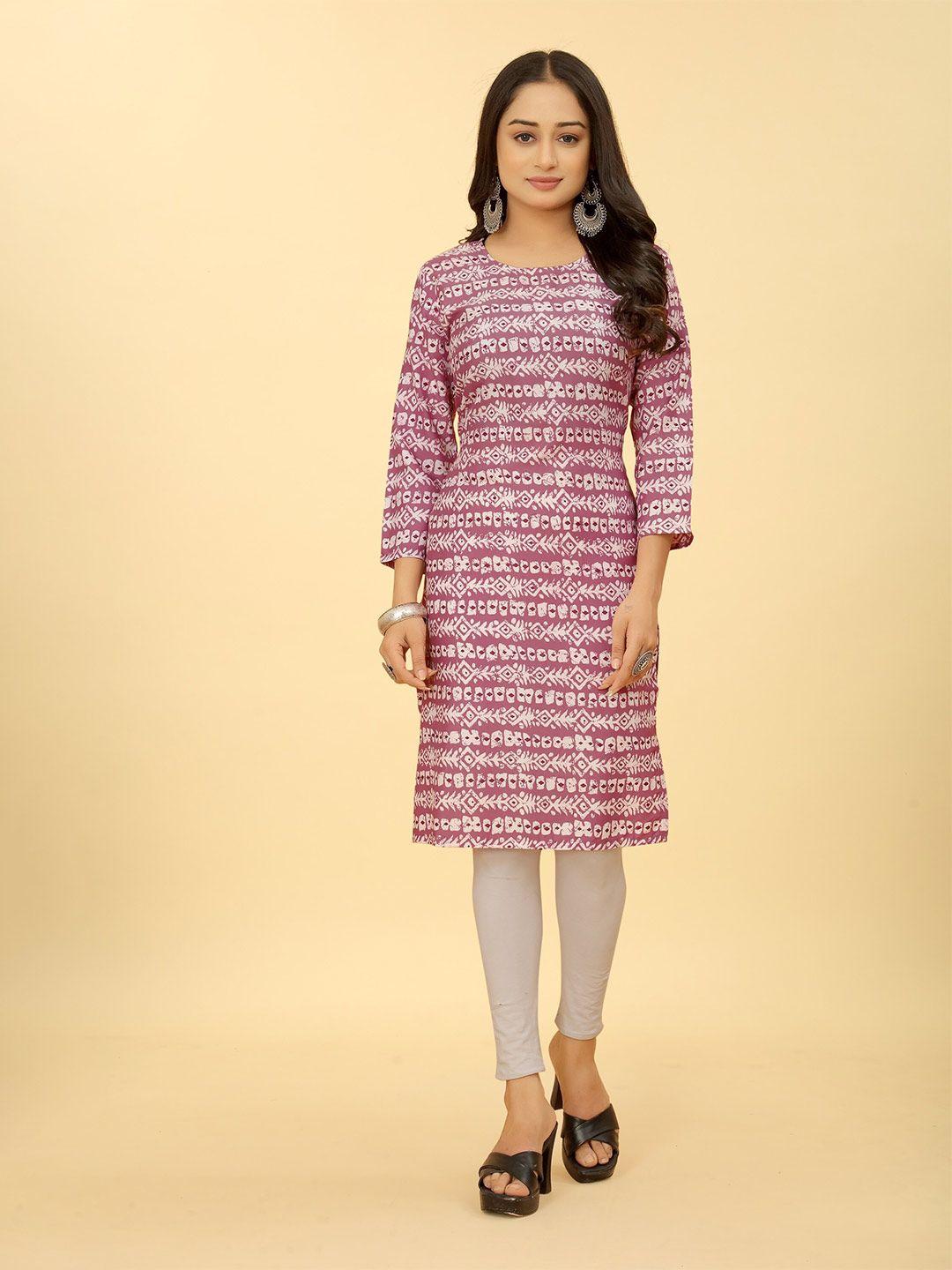 sakshipriya ethnic motifs printed straight kurtas