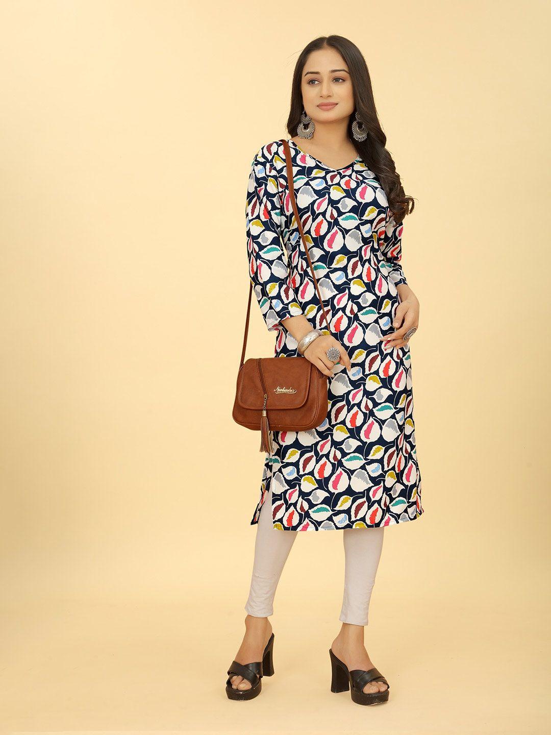 sakshipriya floral printed straight kurta