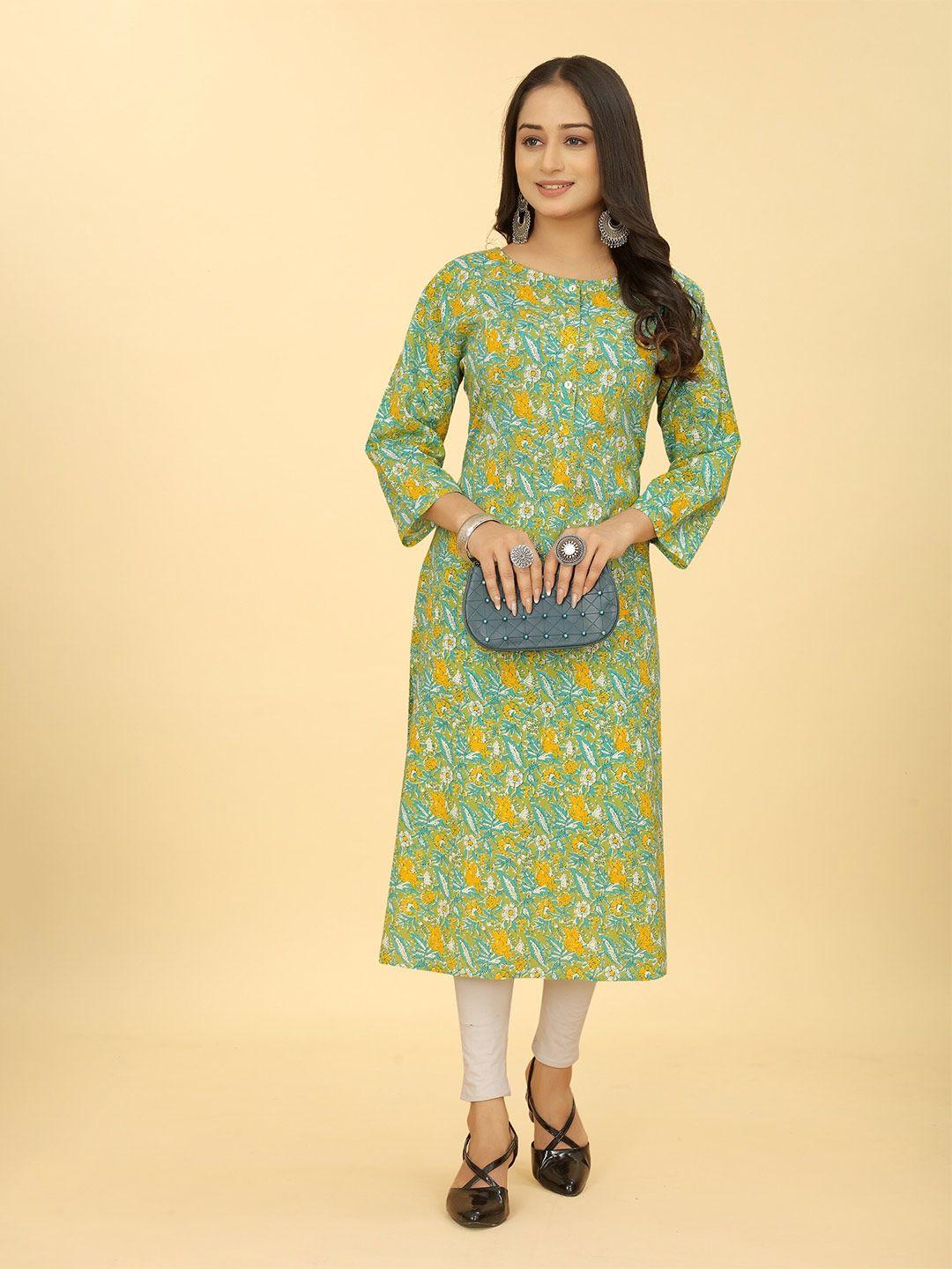 sakshipriya floral printed straight kurtas