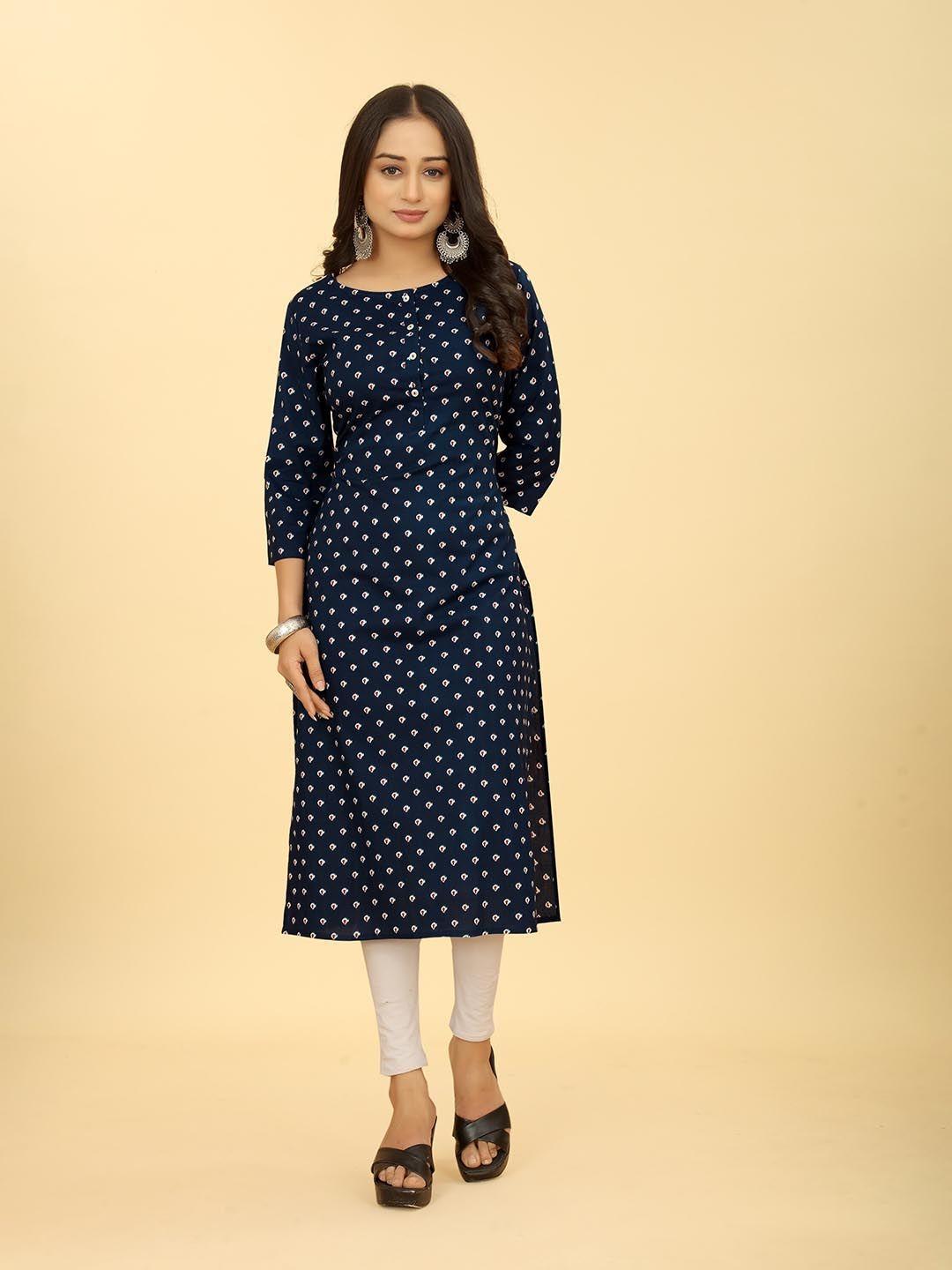 sakshipriya printed straight kurta