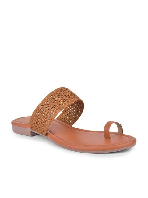 salario women's brown toe ring sandals