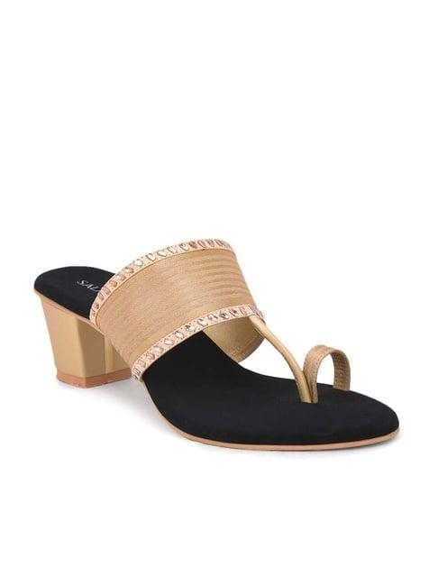 salario women's golden toe ring sandals
