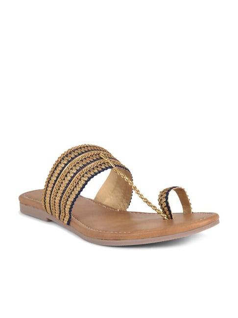 salario women's golden toe ring sandals