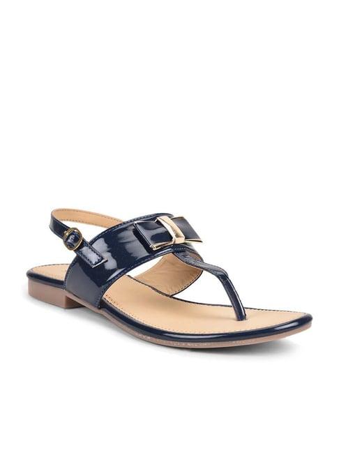 salario women's navy back strap sandals