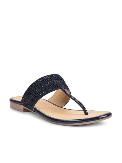 salario women's navy thong sandals