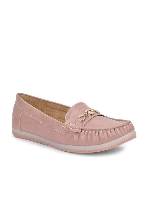 salario women's pink casual  loafers