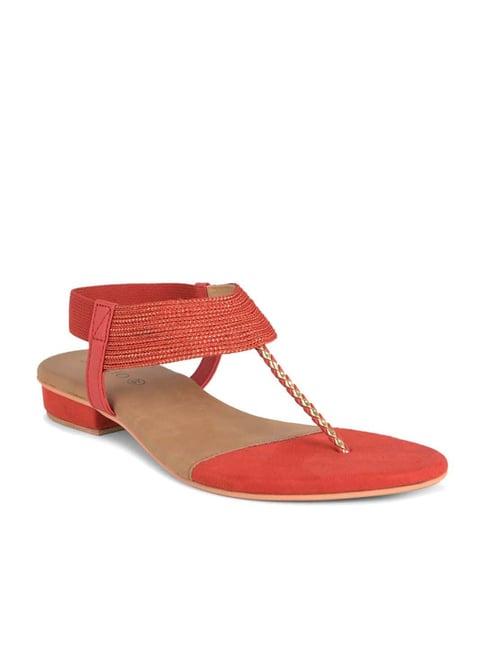 salario women's red t-strap sandals