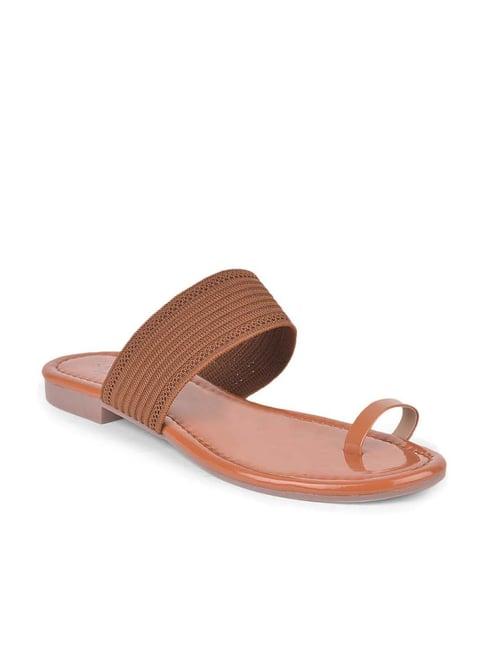 salario women's tan toe ring sandals