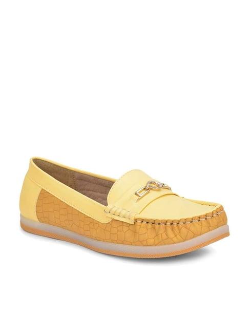 salario women's yellow casual  loafers