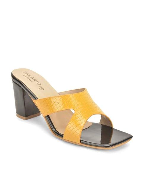 salario women's yellow casual sandals