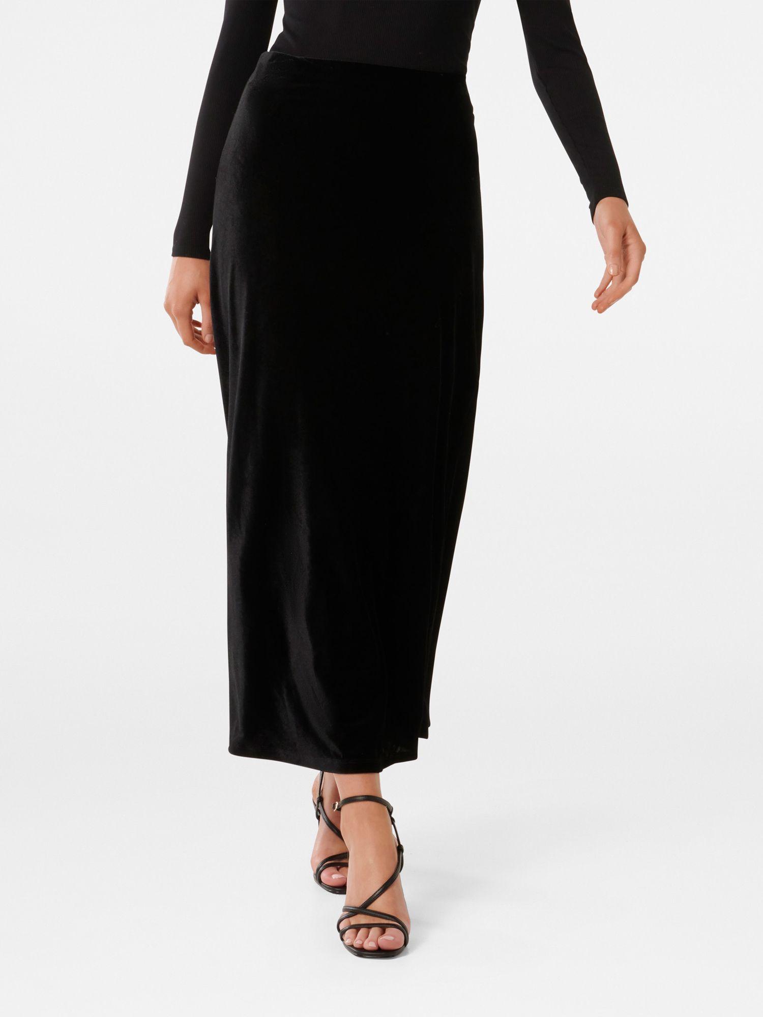 sally velvet maxi skirt