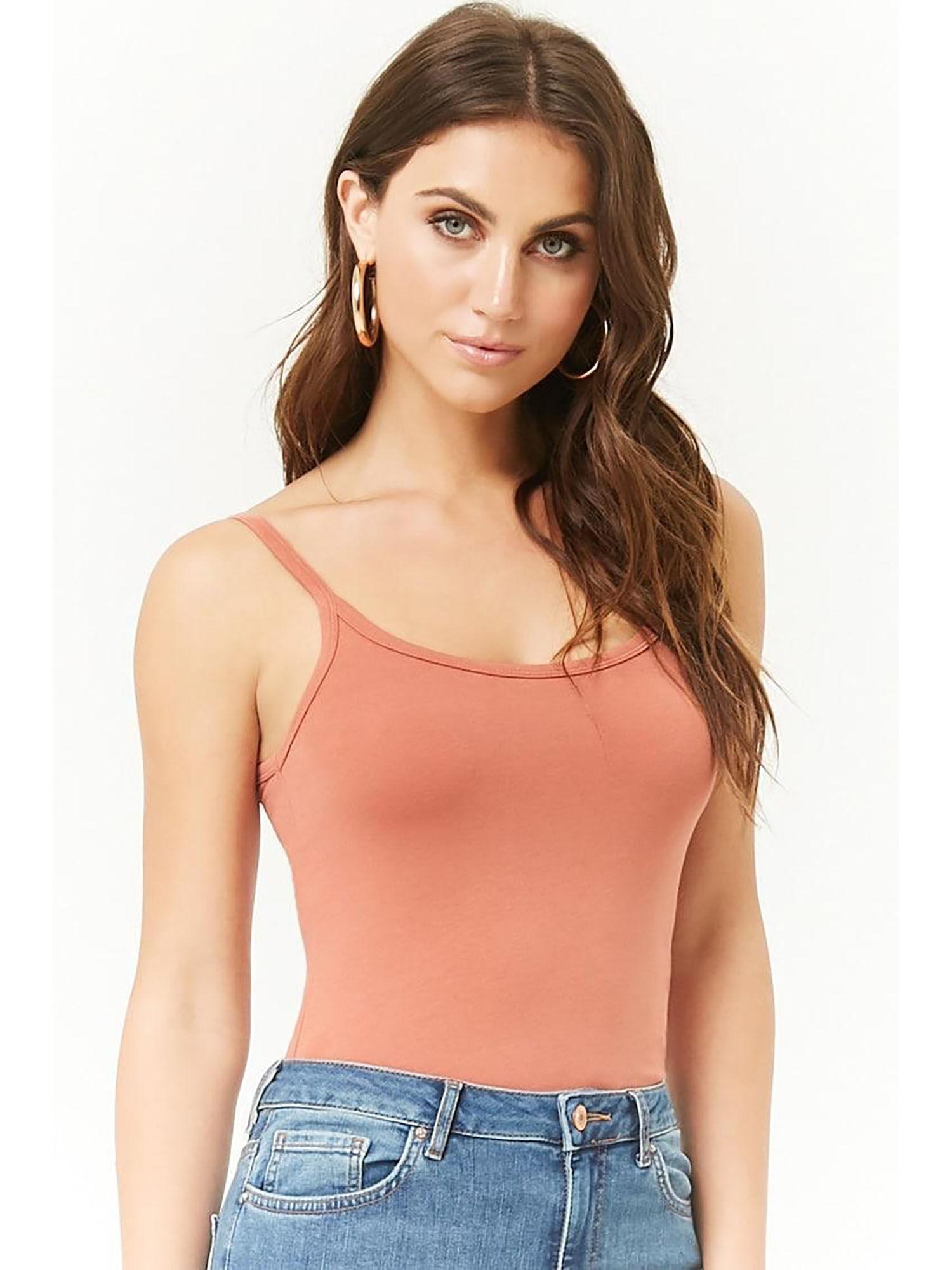 salmon solid camisole