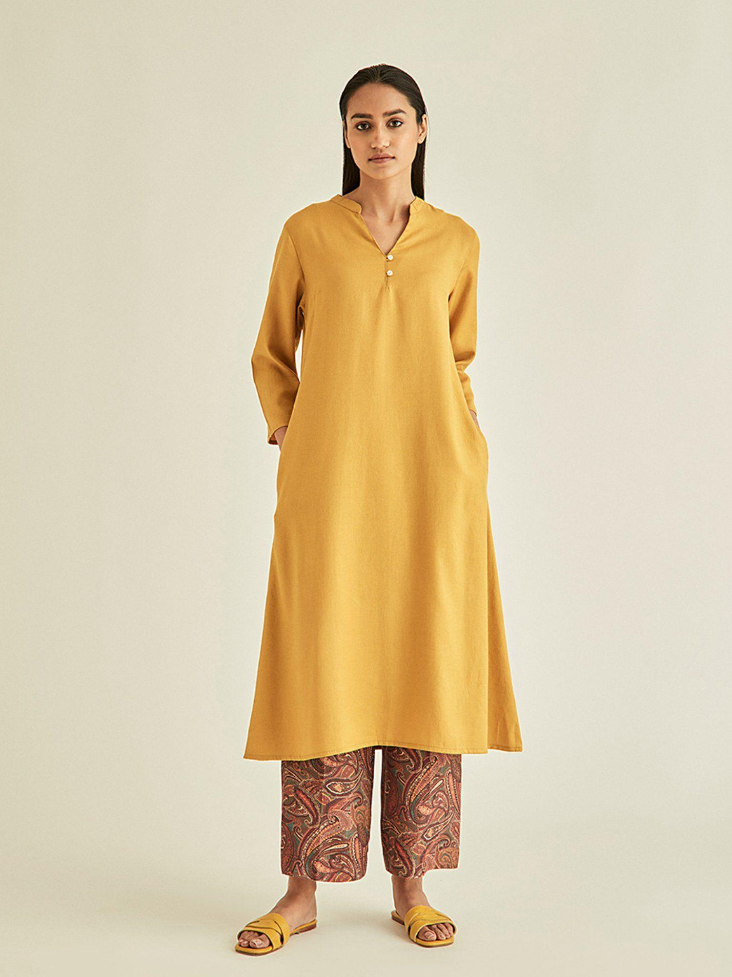 salsa mustard kurta