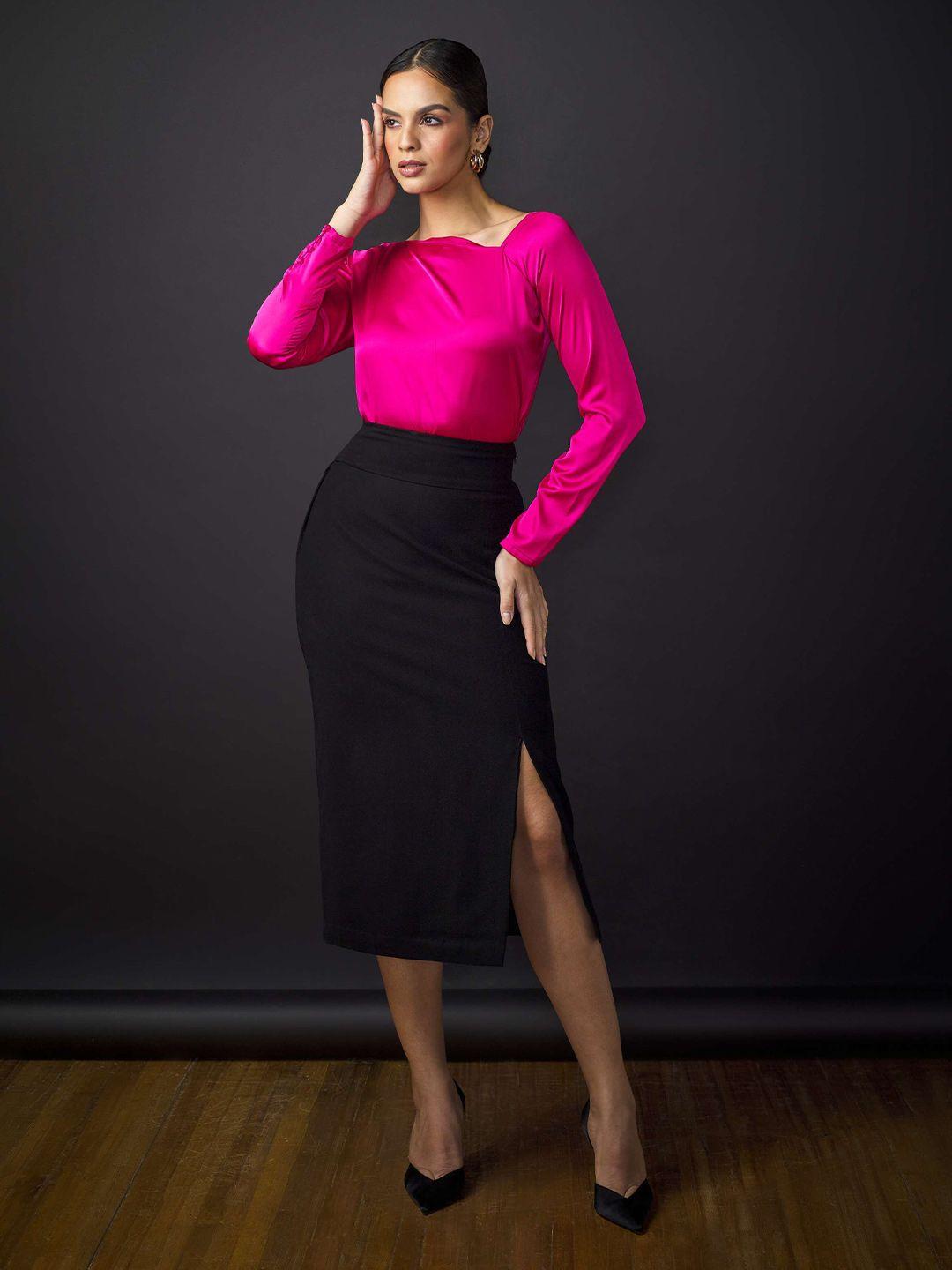 salt attire pencil midi skirts