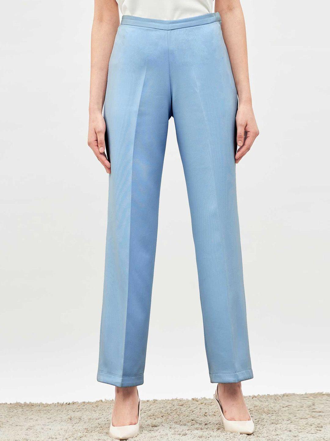 salt attire women blue tailored trousers